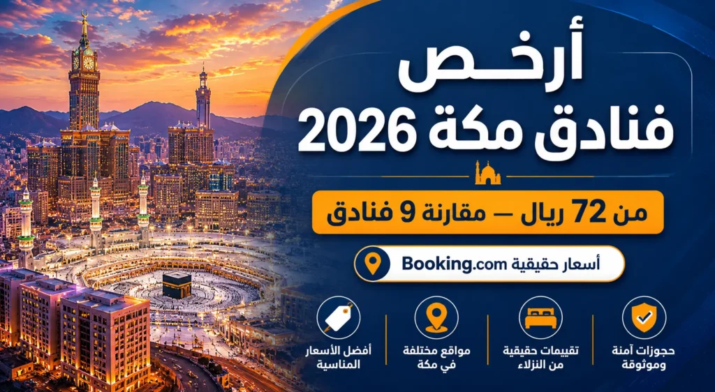 أرخص فنادق مكة 2026 — مقارنة الأسعار والمسافات الحقيقية